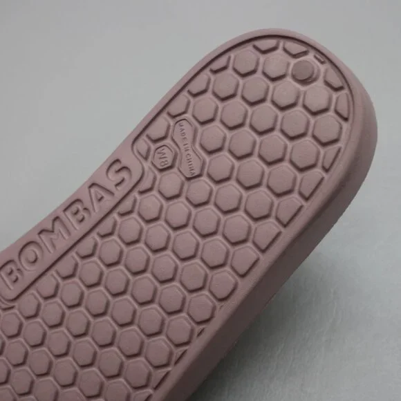 Bombas Ladies 8 Friday Slides Dusty Rose Pink Sandals Slip-on Mules 2-strap Shoe - Picture 10 of 12